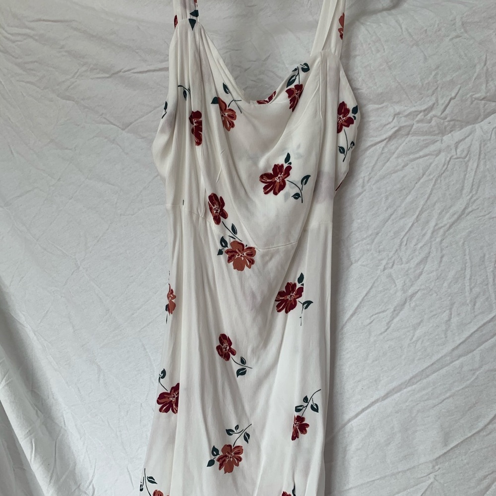 white and red dress